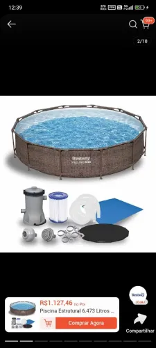 Piscina 6 mil litros semi novas