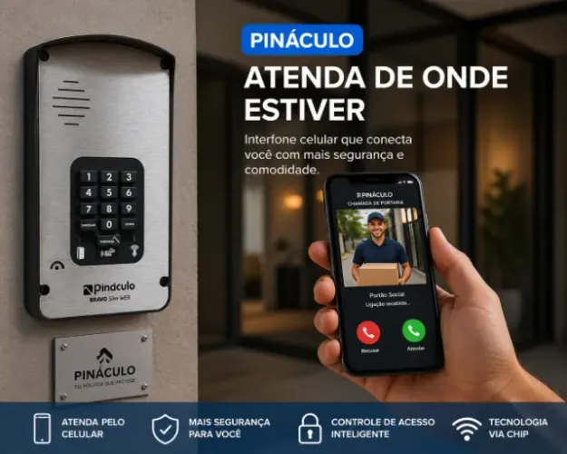 Interfone sem fio via celular para condomínios