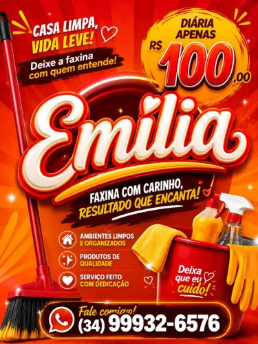 Área de limpeza e doméstica 