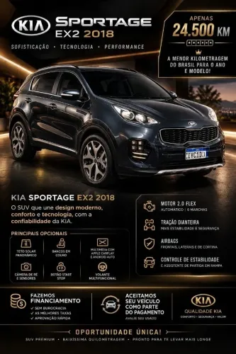 Kia Motors Sportage EX 2.0 16v/ 2.0 16V Flex Aut. 2018