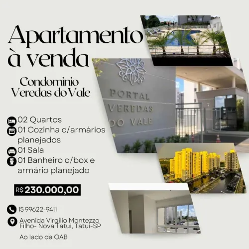 Apartamento Condomínio Veredas do Vale.