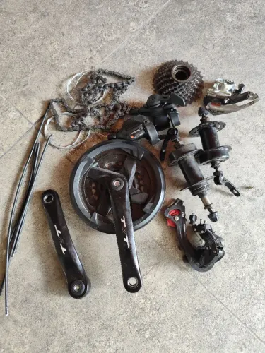 Kit tramisao para bicicleta aro 29 24 marchas usado uma semana
