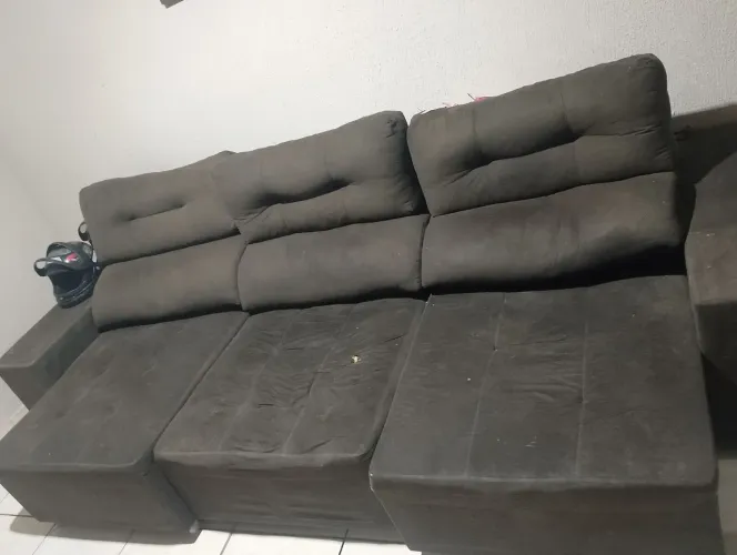 Vendo sofá retrátil 3 metros usado
