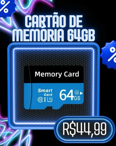 Cartão de memória 64 gb