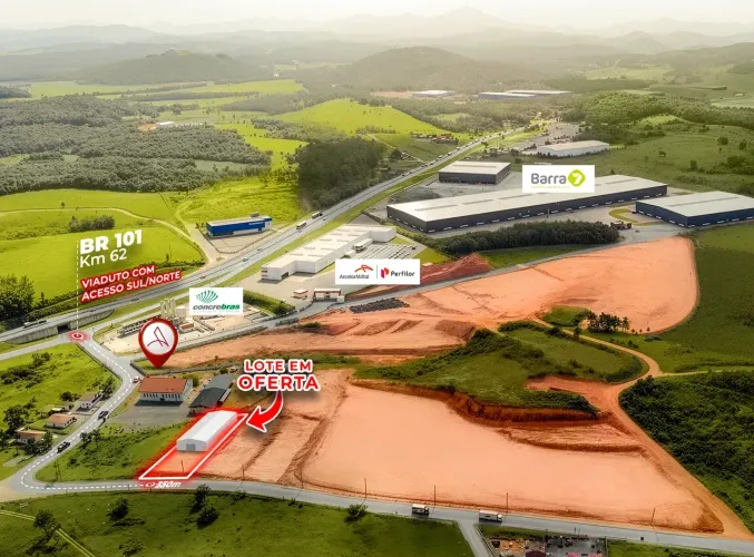 Lote/Terreno para venda possui 4440 metros quadrados em Corveta - Araquari - Santa Catarin