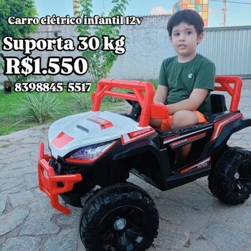 CARRO ELÉTRICO 12V NOVO EM JOAO PESSOA ? 