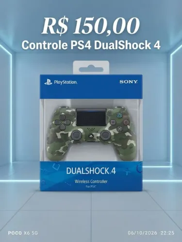 Controle Sem Fio DualShock 4 para PlayStation 4 - Edição Camuflada