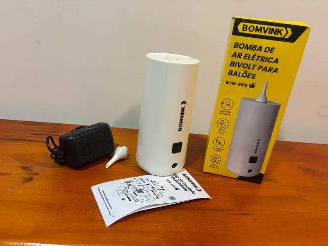 Bomba De Ar Elétrica Bivolt Para Balões Bom-8918 127/220v NOVO