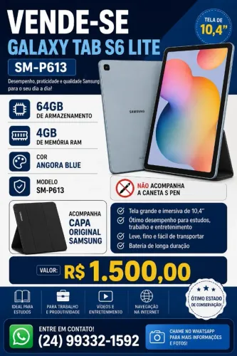 Tablet sansung s6 lit