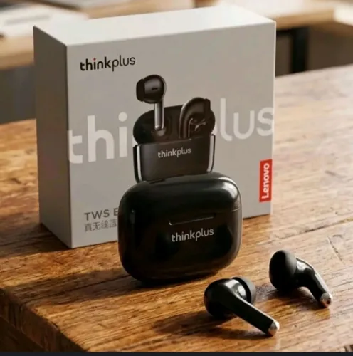Fone sem fio Lenovo LP40 - preto