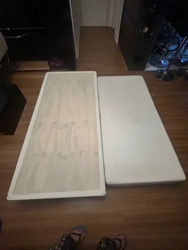 Base cama box com cama auxiliar