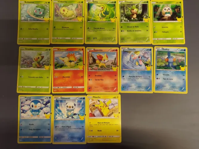 Cards Pokémon McDonalds 25 Anos