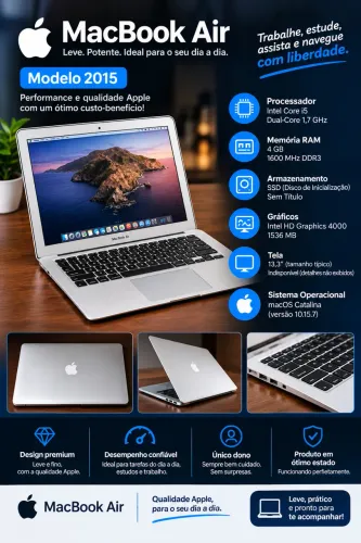 ? MacBook Air 2015 ? Apple | Único dono  