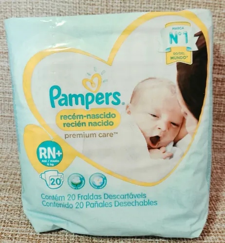 Fralda Pampers Premium Care RN C/20 Validade 04/2028