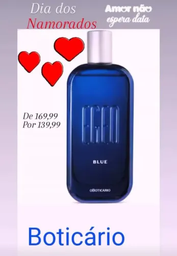 PERFUME NOVO O BOTICARIO EGEO MASC (PROMOÇÃO)