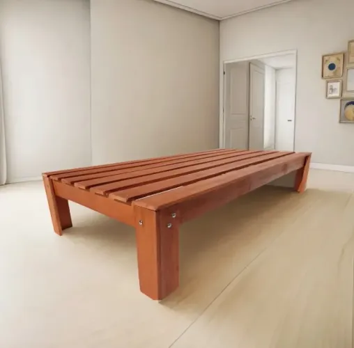 Cama Solteiro Padrão Penafort 188x88x35 Cor Imbuia (usado)
