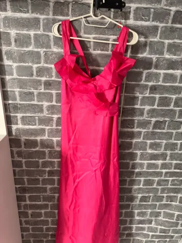 Vestido de festa seda pura