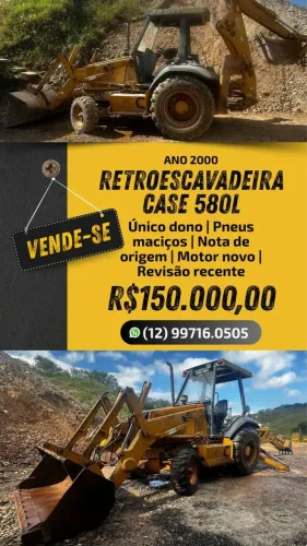 Retroescavadeira Case 580 L