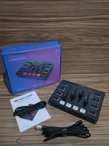 Promoção!!! Interface Mixer Áudio Fifine Ampligame SC3