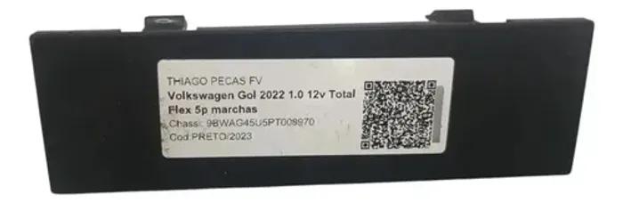 Tampa Cega Radio Gol Voyage Fox Crossfox Spacefox 2011/ Preto