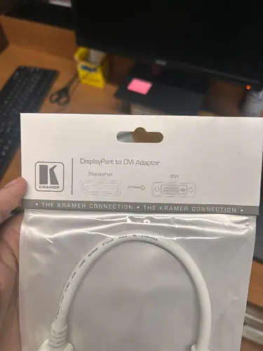 2 Cabos Adaptadores Kramer Displayport para DVI - NOVOS