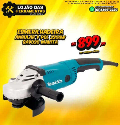 Esmerilhadeira Angular 9 Pol 2200w Ga9020 Makita