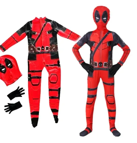 Fantasia Infantil Deadpool Halloween Super Heróis