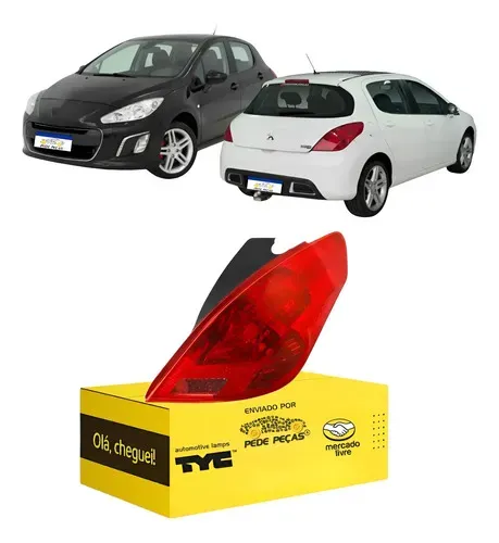 Lanterna Traseira Peugeot 308 Hatch 2011 12 13 14 2015 Ld Direito/passageiro
