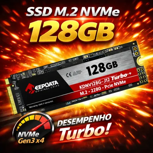 SSD M.2 NVMe 128GB Keepdata KDNV128G-J12 PCIe 3.0 Leitura 2400MB/s M.2 2280 Notebook PC po