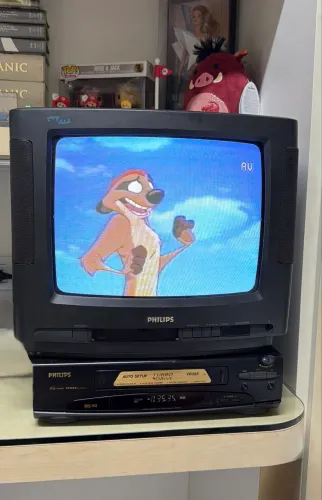 Videocassete Philips VR355 Turbo Drive VHS HQ 4 Cabeças - Funcionando