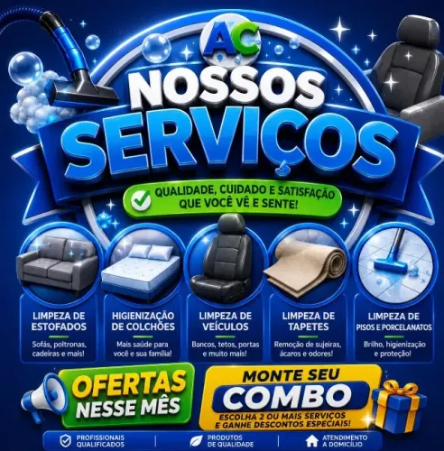 Lavagem a seco higienização de sofá , tapete , colchão