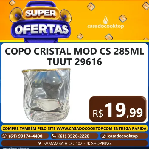 COPO CRISTAL MOD CS 285ML TUUT 29616