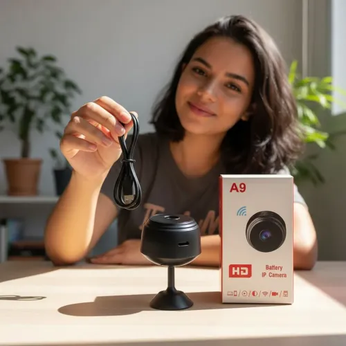 Câmera de segurança - mini A9 pro totalmente discreta, fácil de instalar