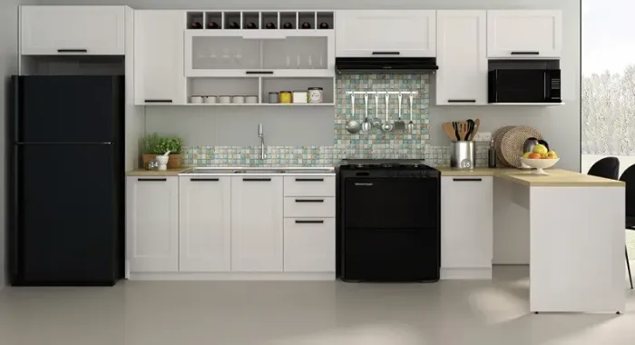 Cozinha Modulada com Bancada/100% MDF/Montagem e Entrega/420LX222AX50,8/136P, R$9.561,93!