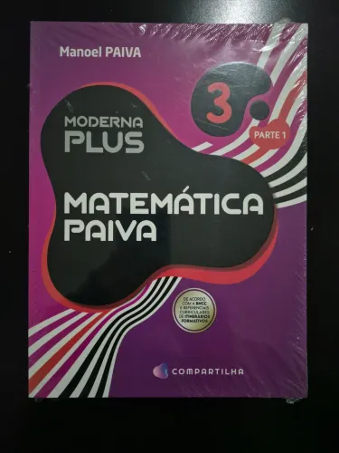 Kit Livros Matemática Paiva - Volume 3 (Partes 1 e 2) - Moderna Plus (Lacrado!)