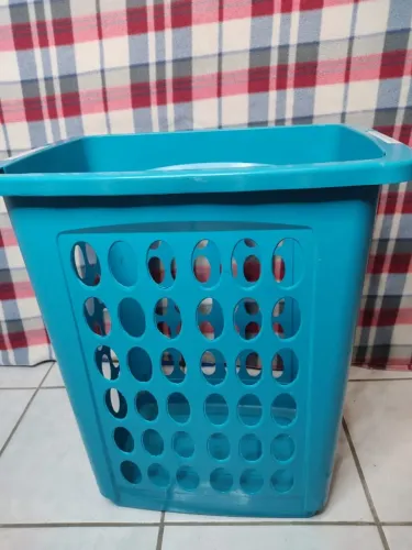 Cesto de Roupa Suja 72L Azul