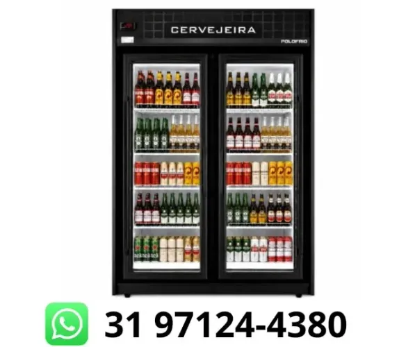 Cervejeira 2 Portas de Vidro Polo Frio com LED