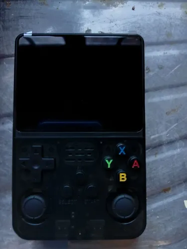 Console portátil R36s original cartão de 128 gb e mais de 10 mil jogos