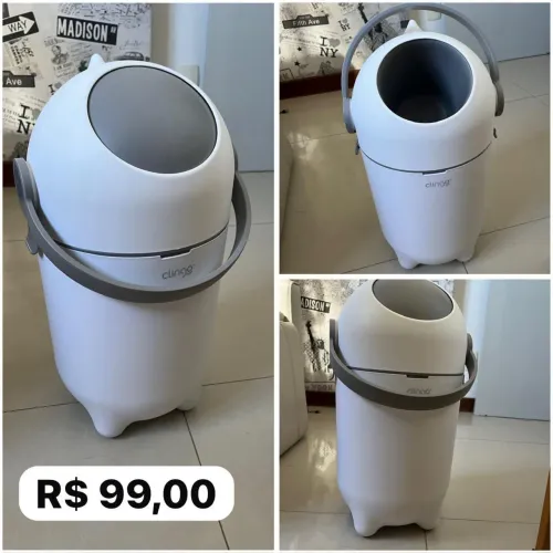 Lixeira Fralda Antiodor Bebê Original Clingo