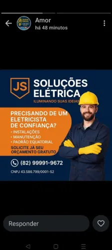 Eletricista disponível