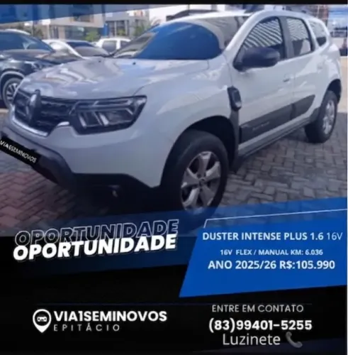 Renault Duster Intense Plus 1.6 16V Flex Mec. 2026