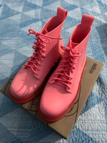 Bota Coturno Melissa Rosa