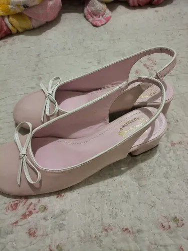 Sapato feminino rosa kawaii fofo coquette