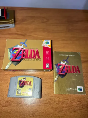 Zelda Ocarina Of Time Nintendo 64 Caixa repro e manual original