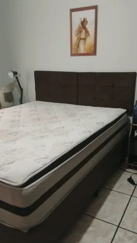 Cama Com Cabiceira e colchão