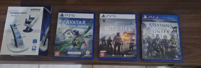 Vendo lote de jogos mais base de carregamento