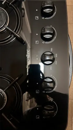 FOGÃO Ágata Glass 4 Bocas Inox Forno Limpa Fácil e Acendimento Automático