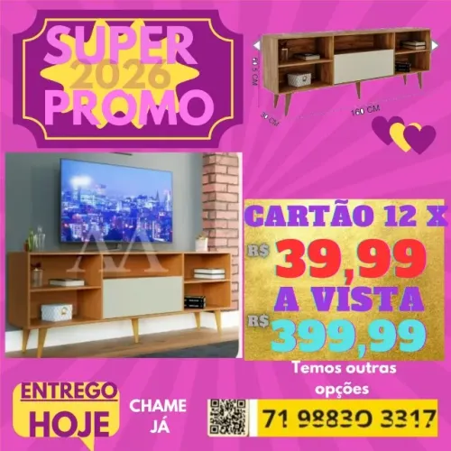 Rack Moderno/Peça no Contato e Pague em Casa - Produto Novo - Tbm loja física