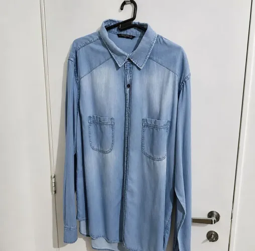 Camisa Jeans Masculino
