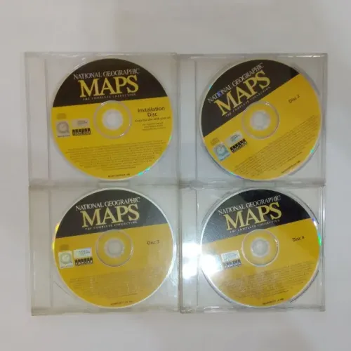 Lote Com 4 CDS Usado Antigo National Maps